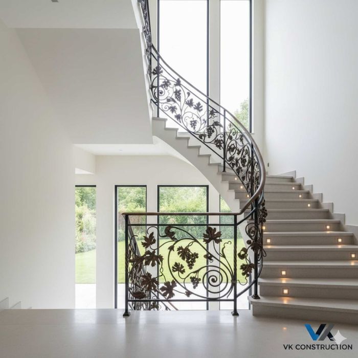 Парапети, оградни пана, стълбища