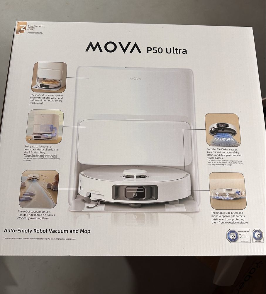 Aspirator robot Dreame P50 Ultra 19.000 Pa spalare automata mop Nou