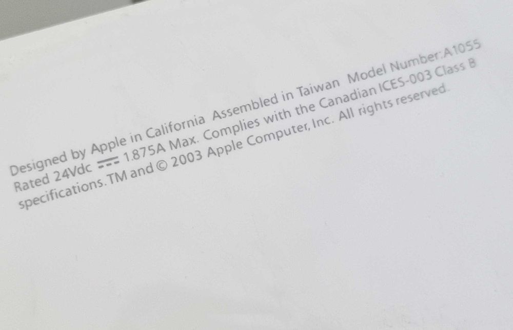 Laptop de colectie - Apple A1055 - 2003 - functional-instalat