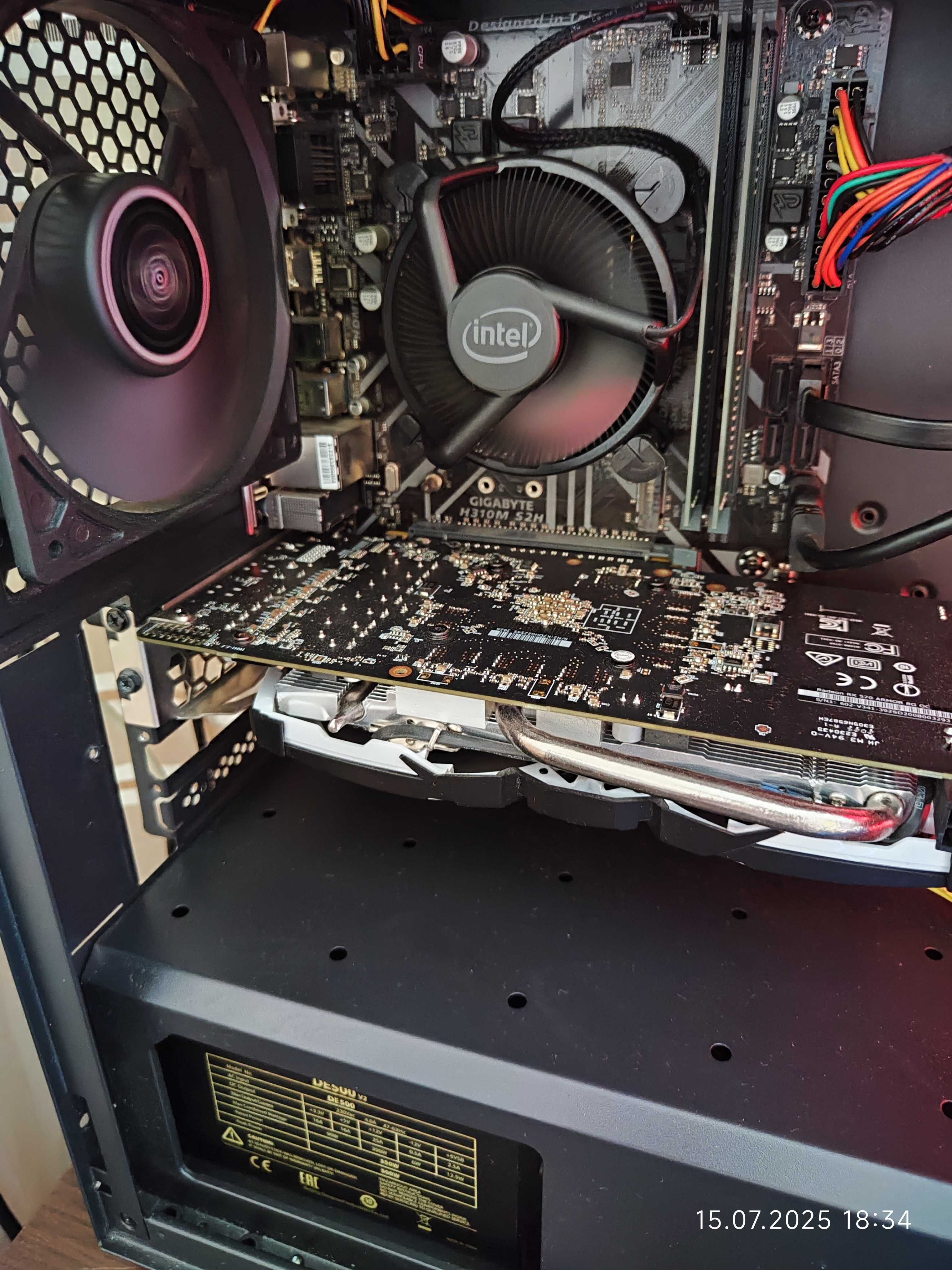 Геймърски i3 9100f, RX 570 8GB, RAM 16GB DDR4, SSD 512GB