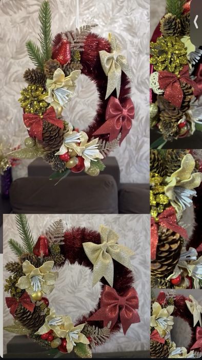 Новогодние венки на дверь