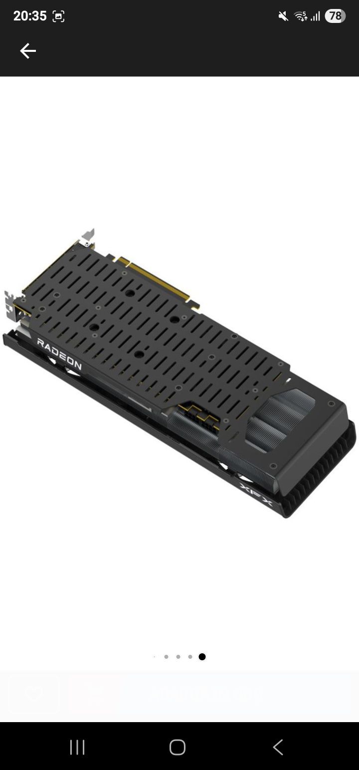 Placa video XFX AMD RX-7800XT 16GB GDDR6 256BIT