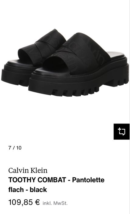 CALVIN  KLEIN  шлёпки - пантолеты