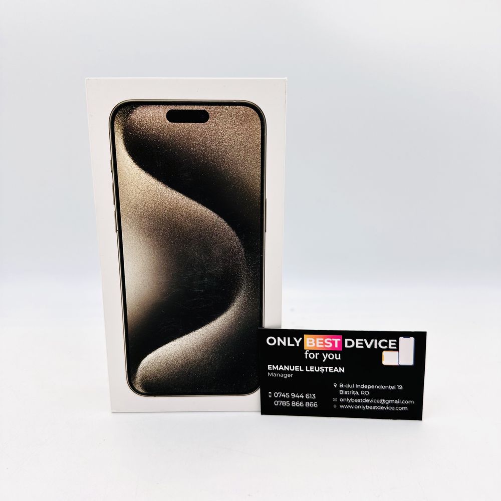  iPhone 15 Pro Max Natural Titanium 256GB SIGILAT / GARANTIE