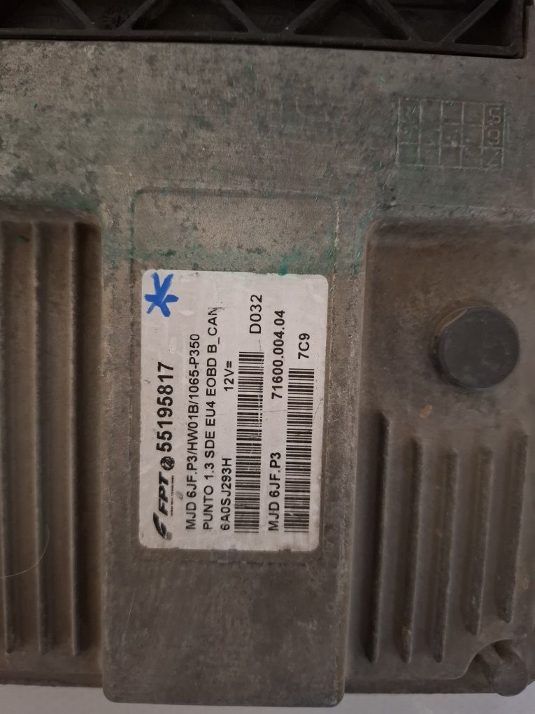 Calculator ECU Motor Fiat Punto / Grande Punto Doblo 1.3 jtd diesel