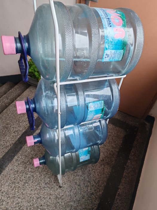 Стойка за  галони + аксесоари за 4бр. 19л  вода