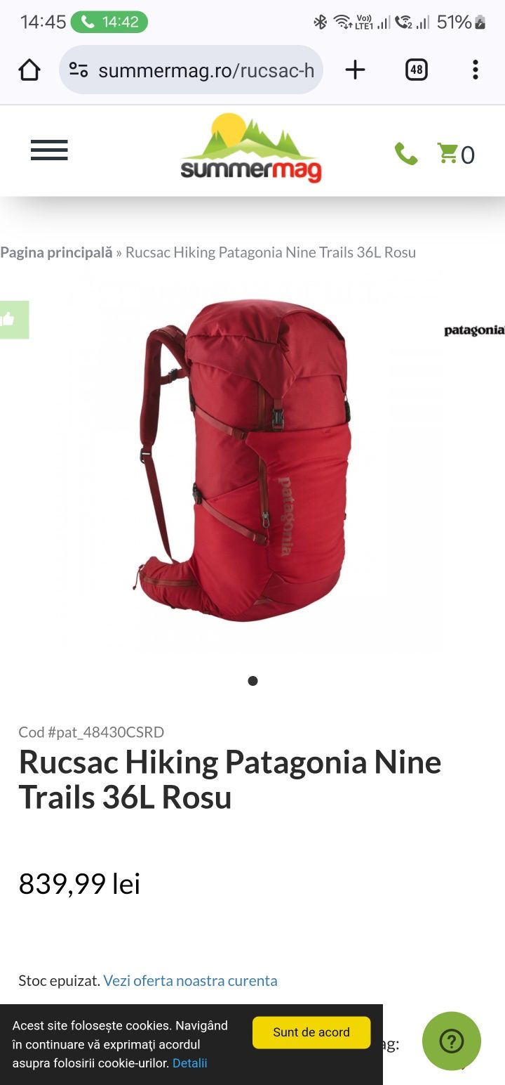 Rucsac Patagonia 36l