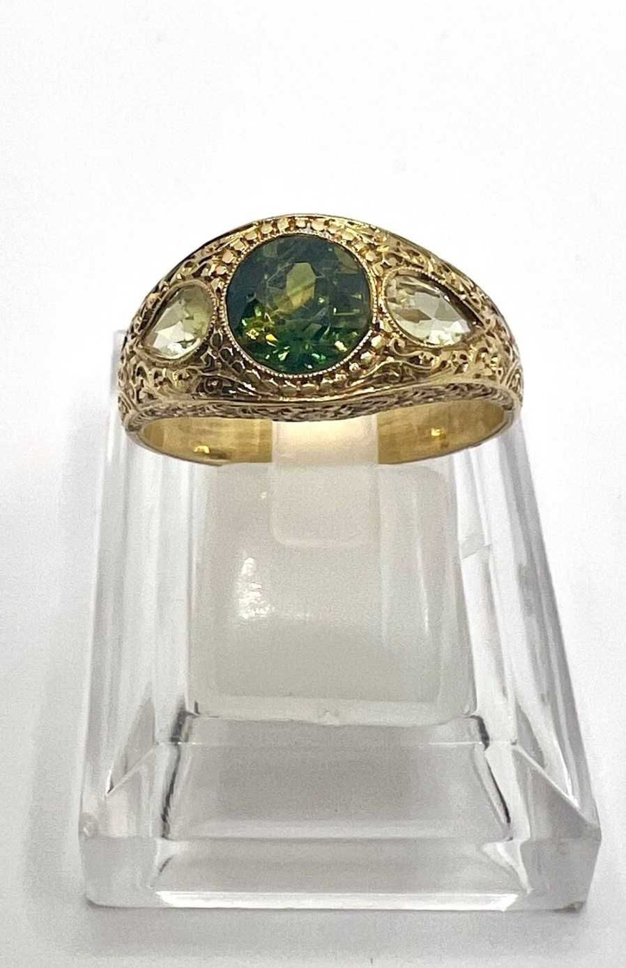 Inel Aur 18k Superb cu Peridot