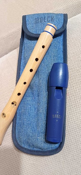 Vând flaut soprano, marca  germană Moeck sau schimb cu fluier românesc