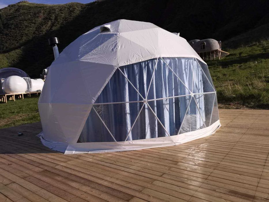 Dom geodezic glamping premium,full, 20 mp, izolatie, termopan, oferta!