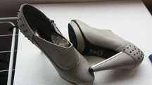 Incaltaminte_Dama_Pantofi Toc Inalt_Botine_Leonardo_Red Lips_Marime 39
