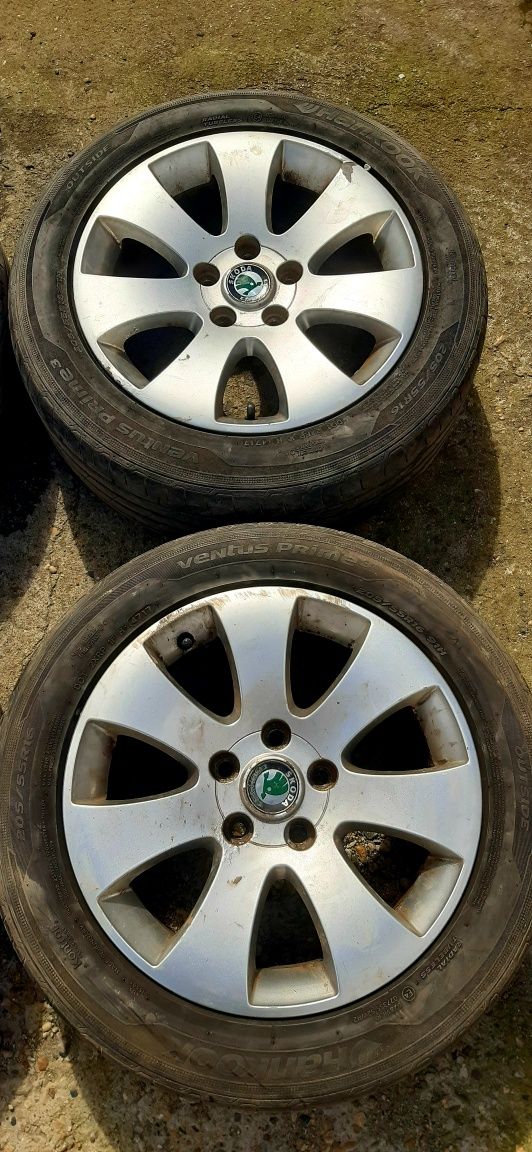 jante 5×112 originale Skoda 205 55 16