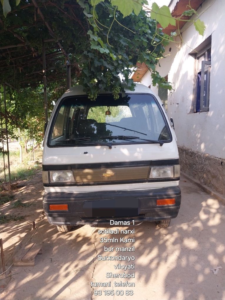 Damas 1 sotiladi yili 1996 narxi 30 mln