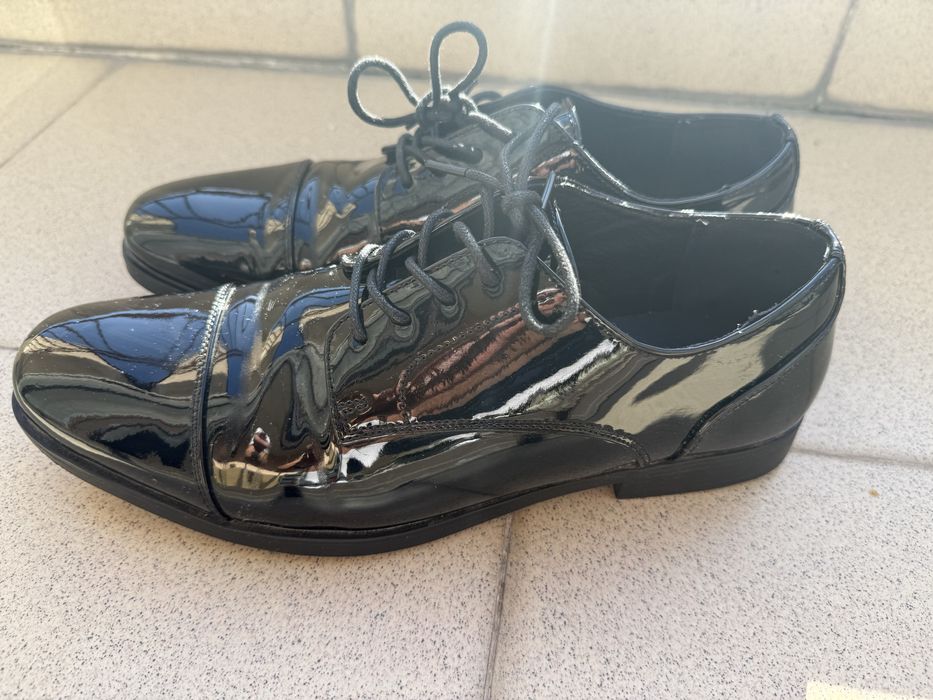 Мъжки лачени обувки Lanetti номер 42