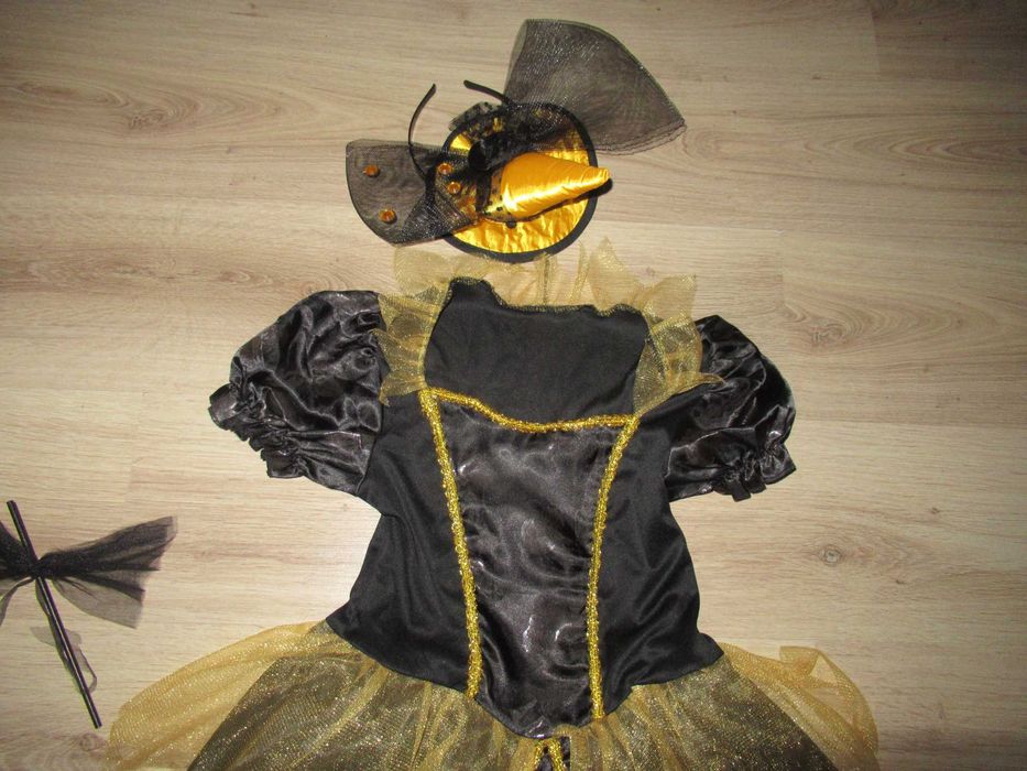 ХЕЛОУИН костюм/рокля--КРАСИВА рокля с аксесоари--128 номер