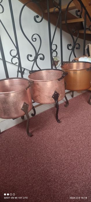 REDUCERE+ CADOU!!! Tigaie vas ceaun și ustensile cupru