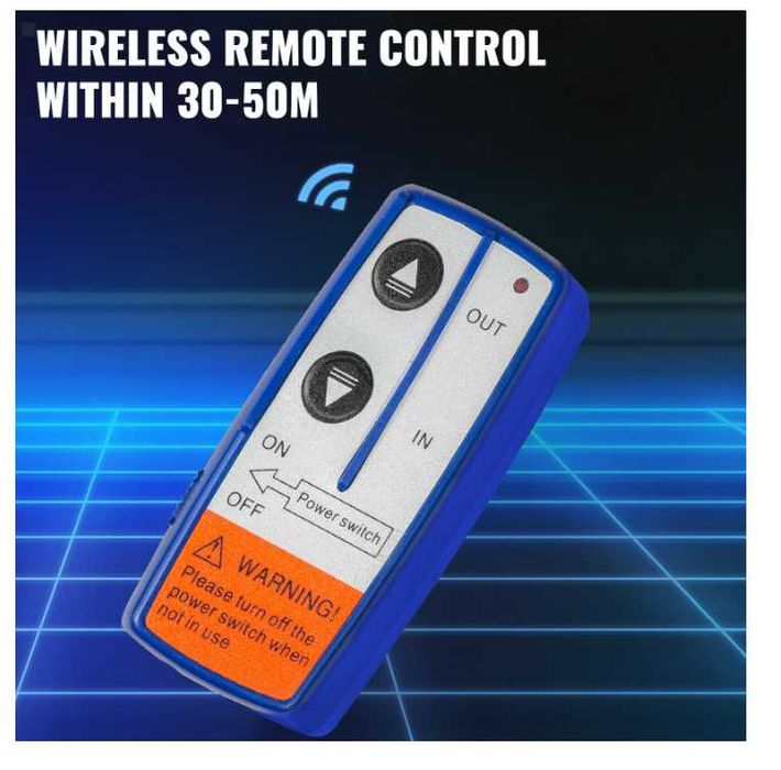 Електрическа лебедка 6000LBS 2720кг 12V/24V с дистанционно за теглене