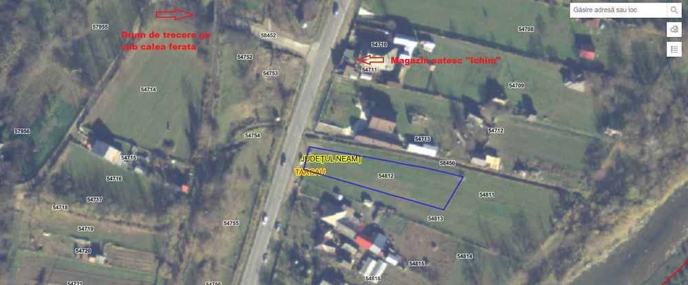 Teren de vanzare, intravilan, 1502 mp, Sat Straja Comuna Tarcau