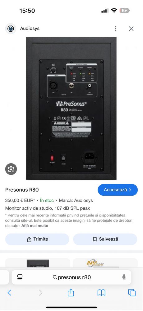 Presonus R 80 Monitor activ