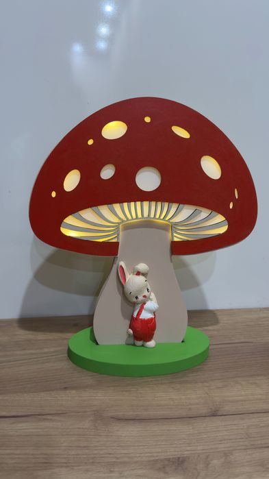 Детска лампа “Гъбка с малко зайче”