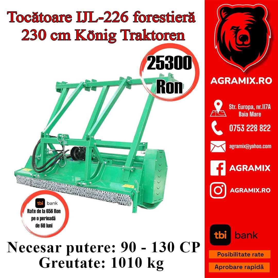 Tocatoare forestiera  mulcher 230 cm noua 90-130 Cp Agramix