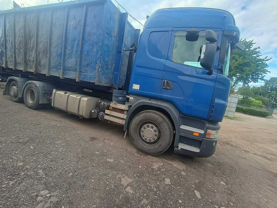 Camion abrollkipper Scania G 440  si remorca HUEFFERMANN