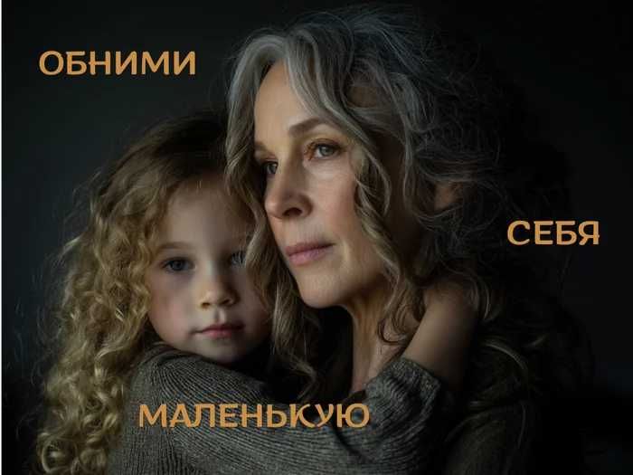 Обнять себя маленькую. Оживление фото