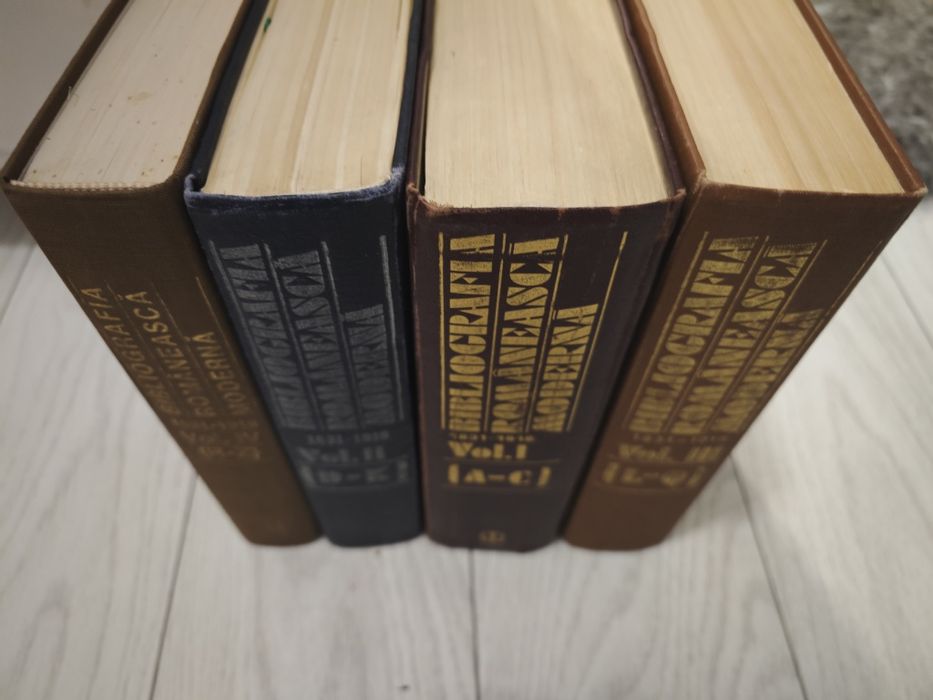 Set Bibliografia românească moderna, Complet,4 vol,RAR