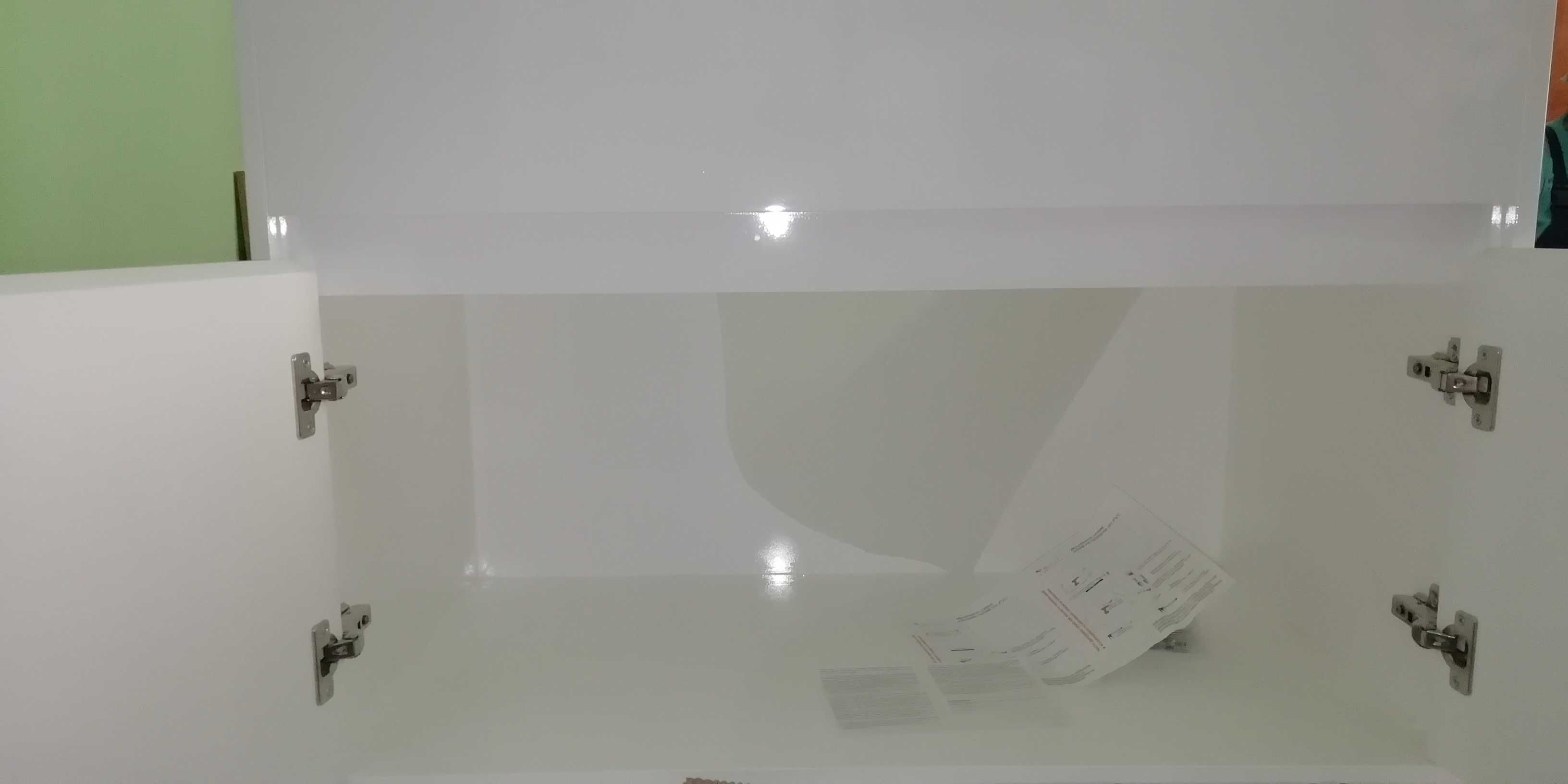 Мивка Фат Гранит, бяла, с десен отцедник и поръчков шкаф към нея
