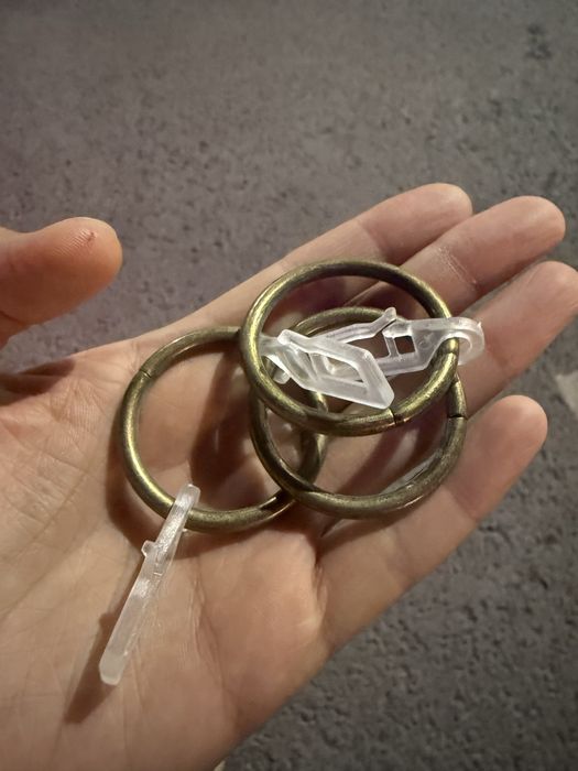 Кольца для гардин с крючками 50-60 шт