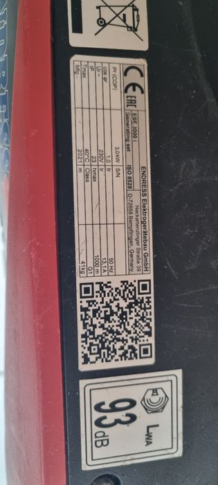 Generator ENDRESS ESE 3000 i inverter 3000W