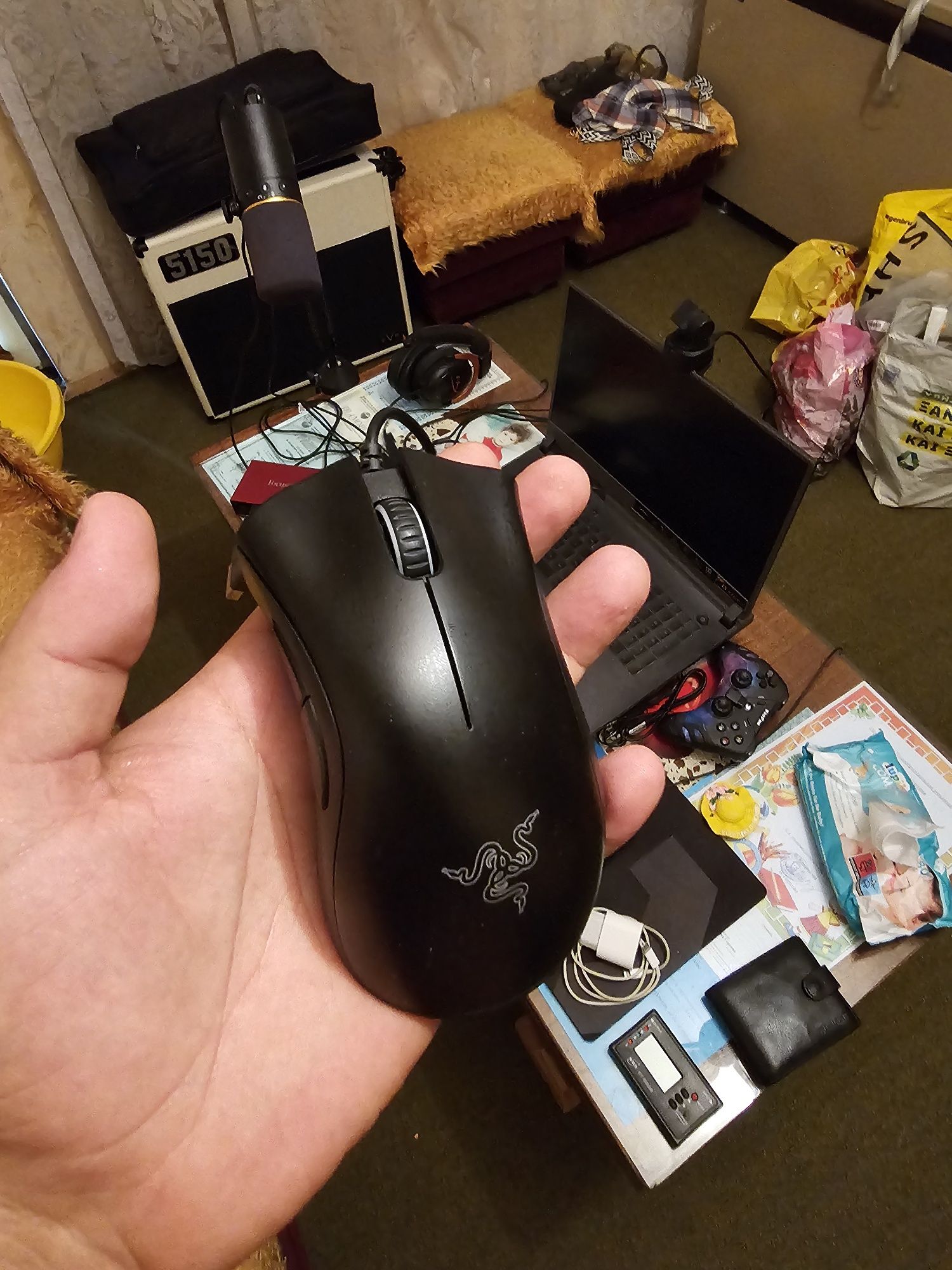 Гейминг мишка Razer - DeathAdder Essential, оптична, черна