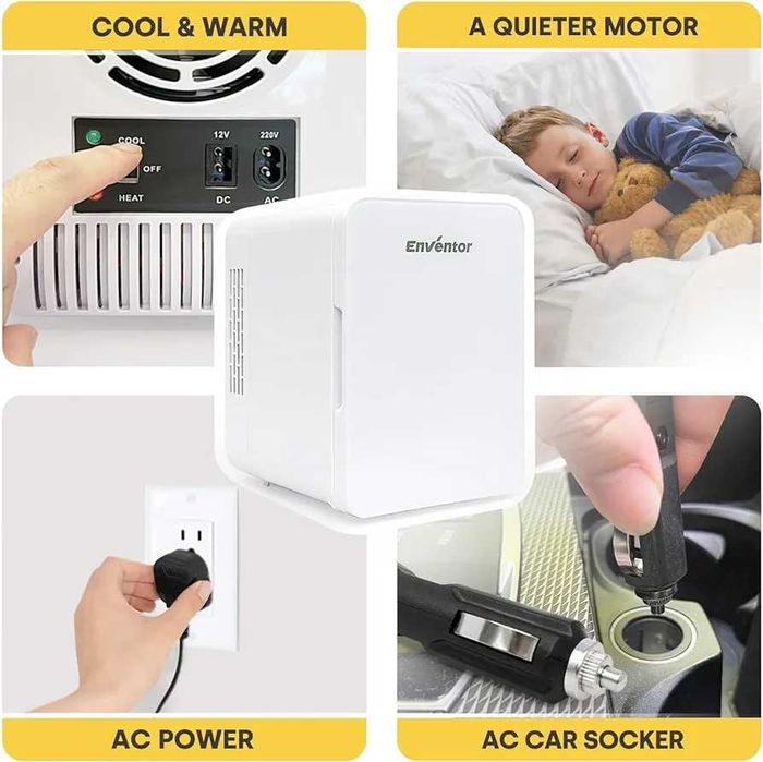 Mini frigider portabil - pentru masina/ 230V dar si adaptor de 12V