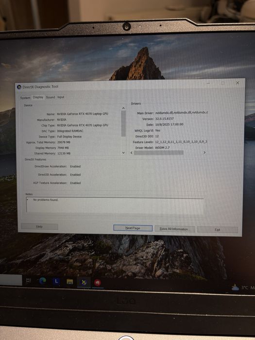 Lenovo LOQ 15 ARP9 rtx 4070 8 gb