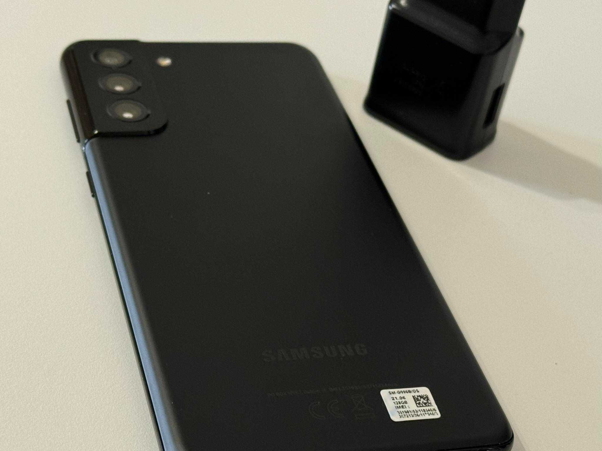 Отличен! Samsung Galaxy S21+ Plus 5G Phantom Black (Черен) Бартер!