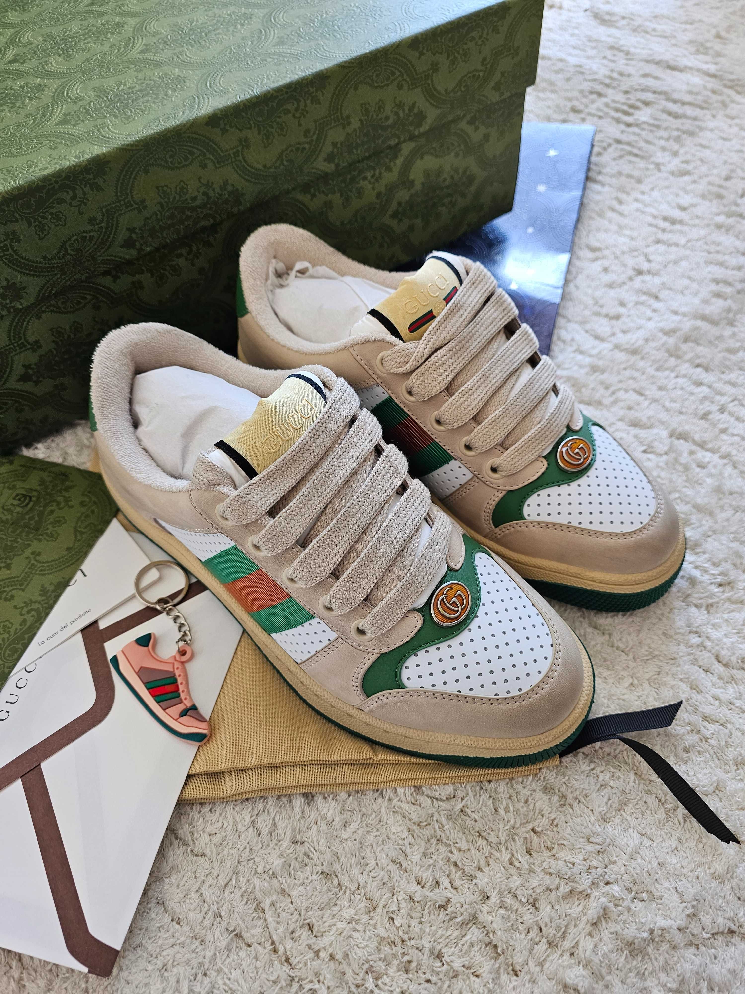 TenisiGucci Screener green white /marimi 35-45/ Adidasi Unisex