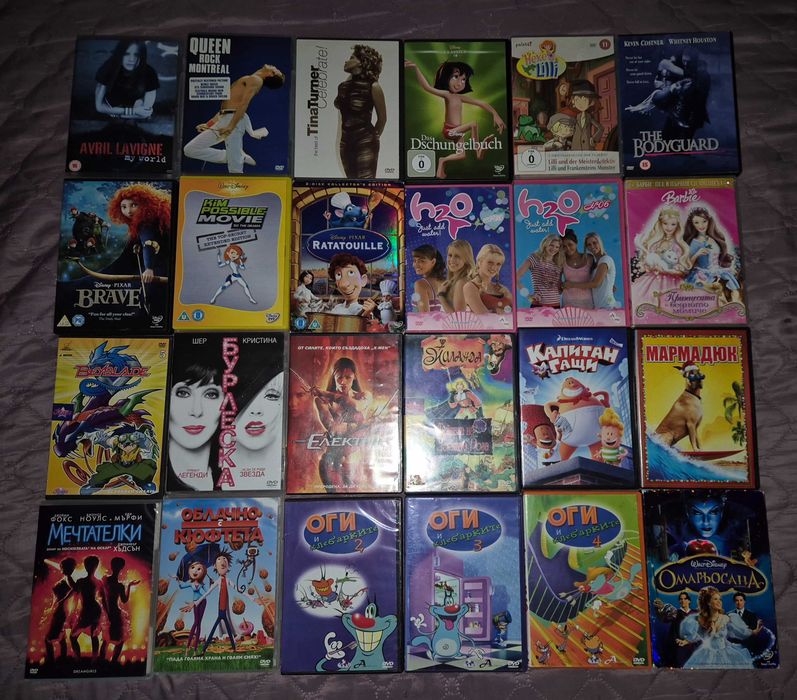 DVD дискове с игрални и анимационни филми