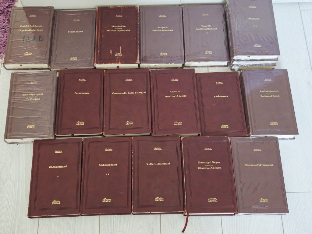 Colecția Karl May, Adevărul Lux, Completa, 18 vol, Stare foarte buna