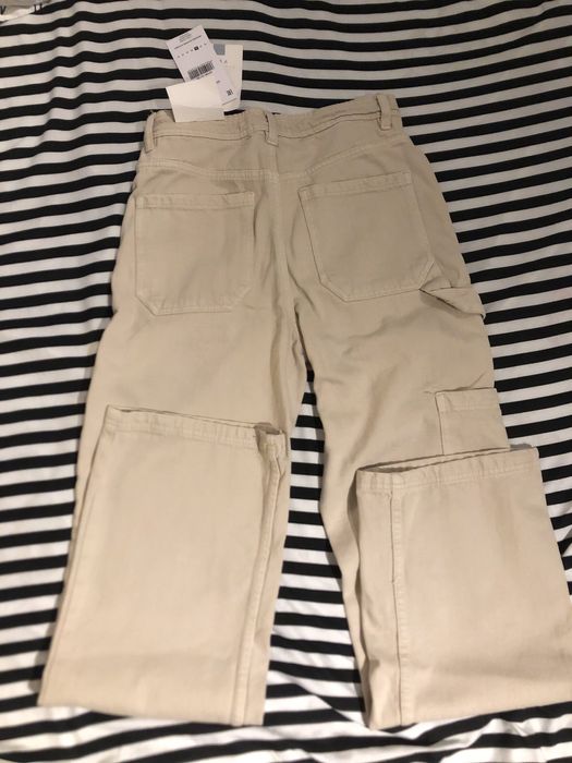 Cargo Jeans (High-Waist, Wide Leg)