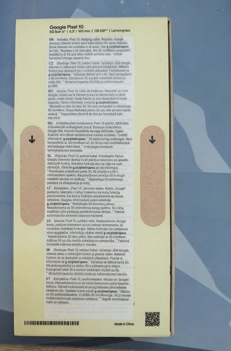 Google pixel 10 nou