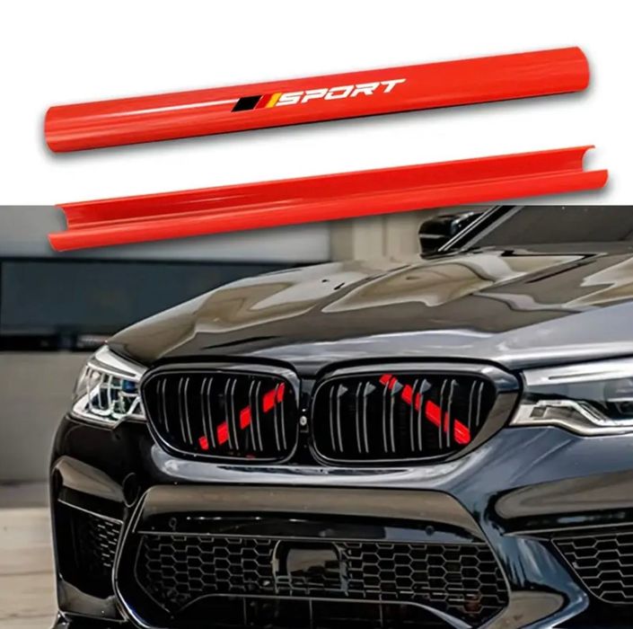Декоративни ленти за предна решетка на автомобил M Sport Bar за BMW