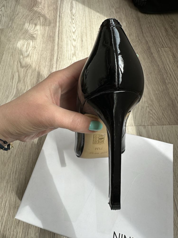 Stiletto Piele Lacuita Nine West