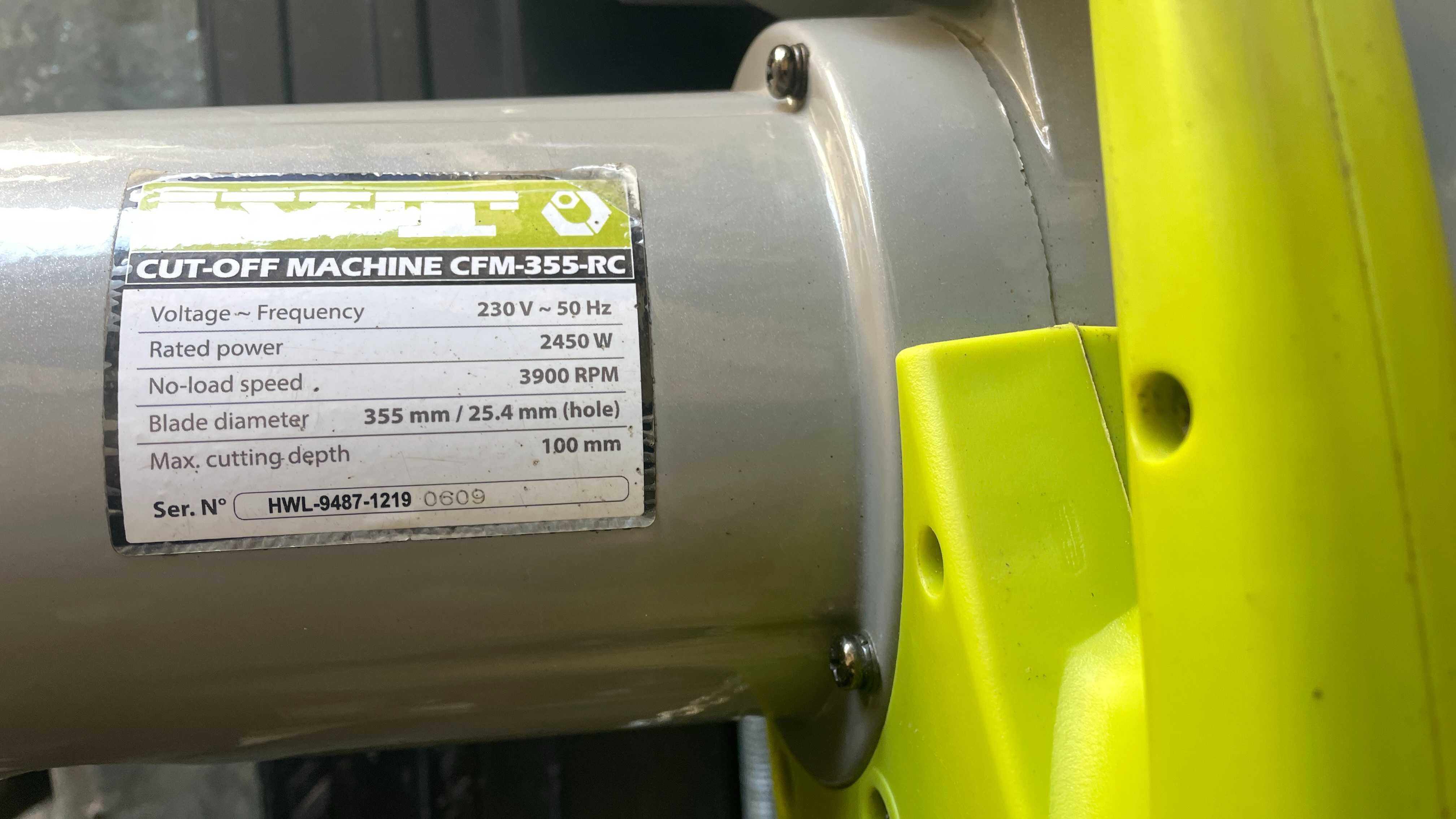 отрезная пила ivt cfm-355-rc