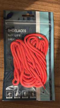 Vand sireturi (shoe laces) rosii, 150cm