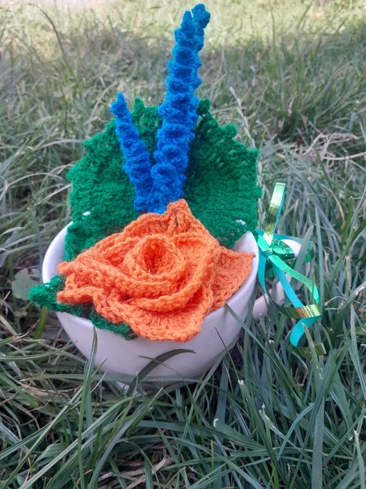 Aranjamente florale crosetat