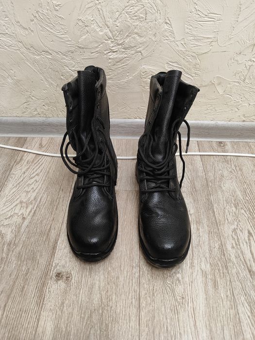 Берцы мужские кожанные