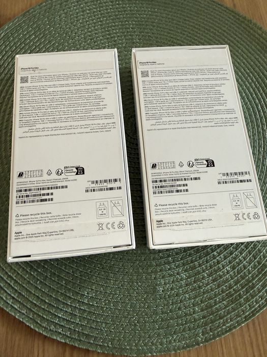 iPhone 16 Pro max Black/Desert Titanium 256GB-Като нови 100% гаранция