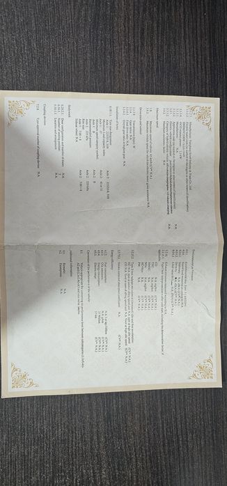 Certificat scuter electric