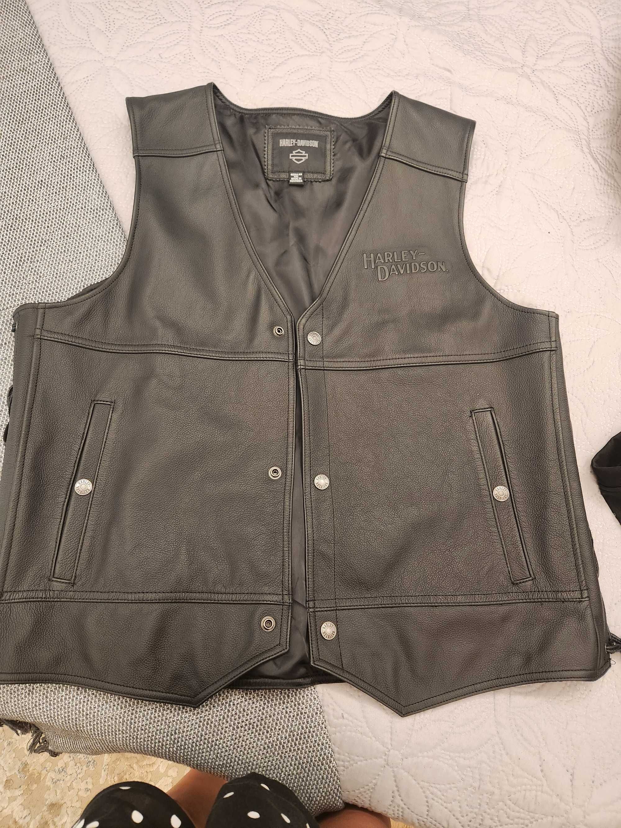 Кожен елек Harley-Davidson