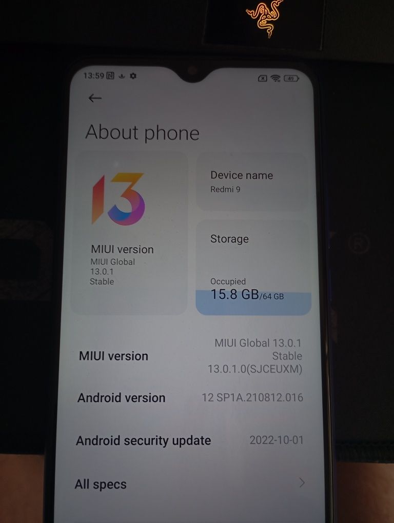 Телефон Xiaomi Redmi 9 - 64 GB